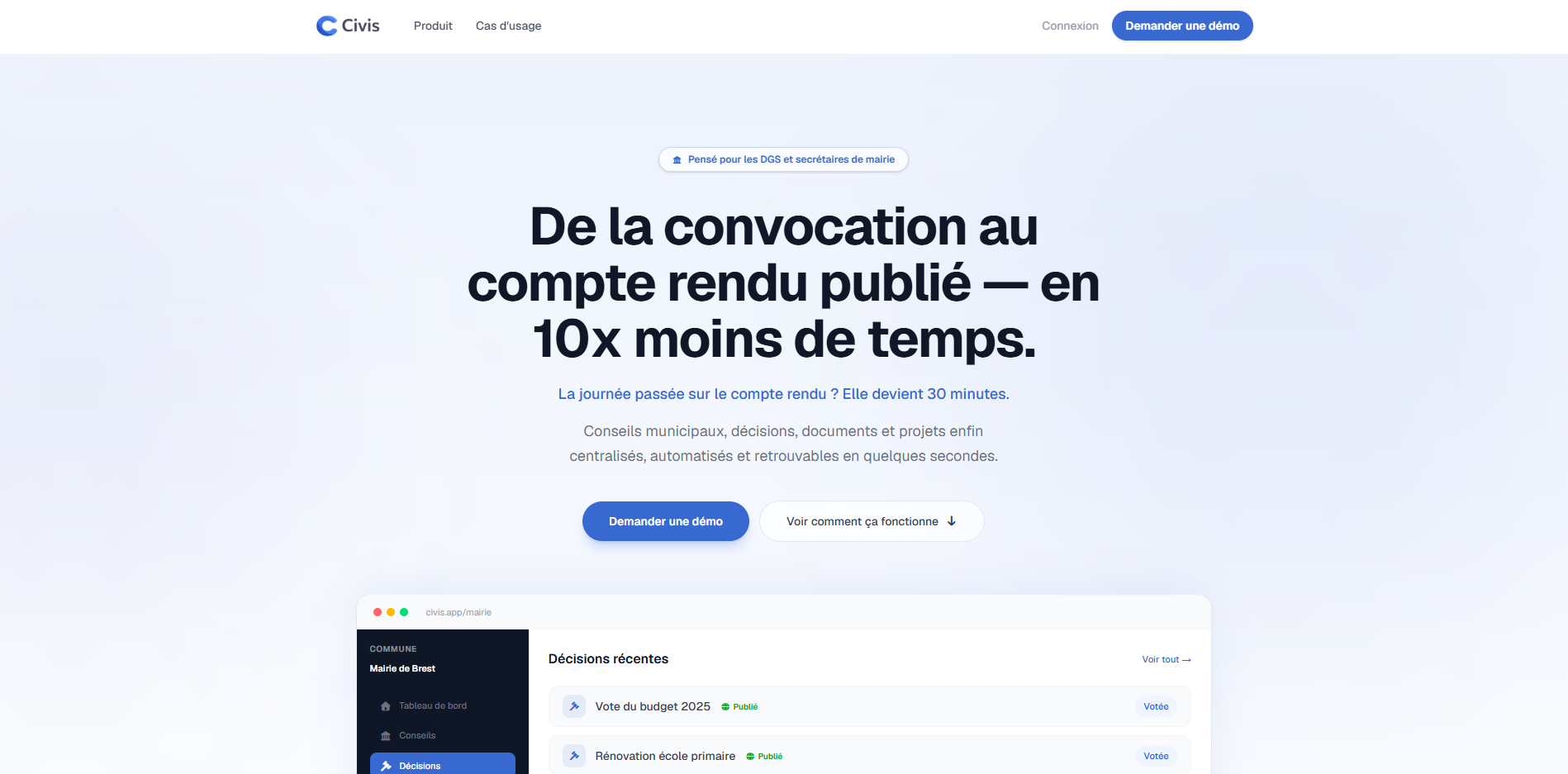 Interface de Civis